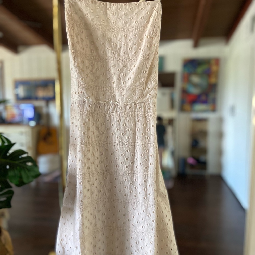 Urban Outfitters Cream Eyelet Dress